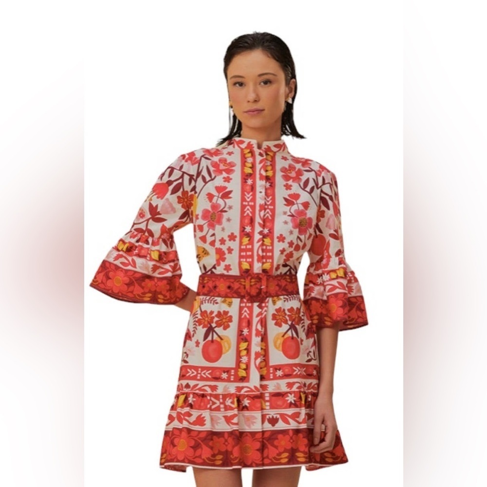FARM RIO - ROMANTIC ORCHARD MINI DRESS - Picture 8 of 8